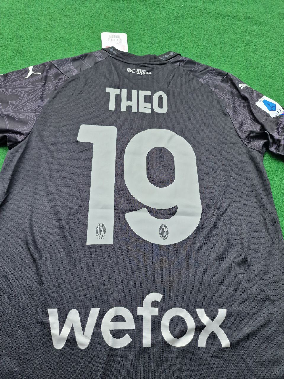 2024 Theo Hernandez AC Milan Black Football Jersey – 4