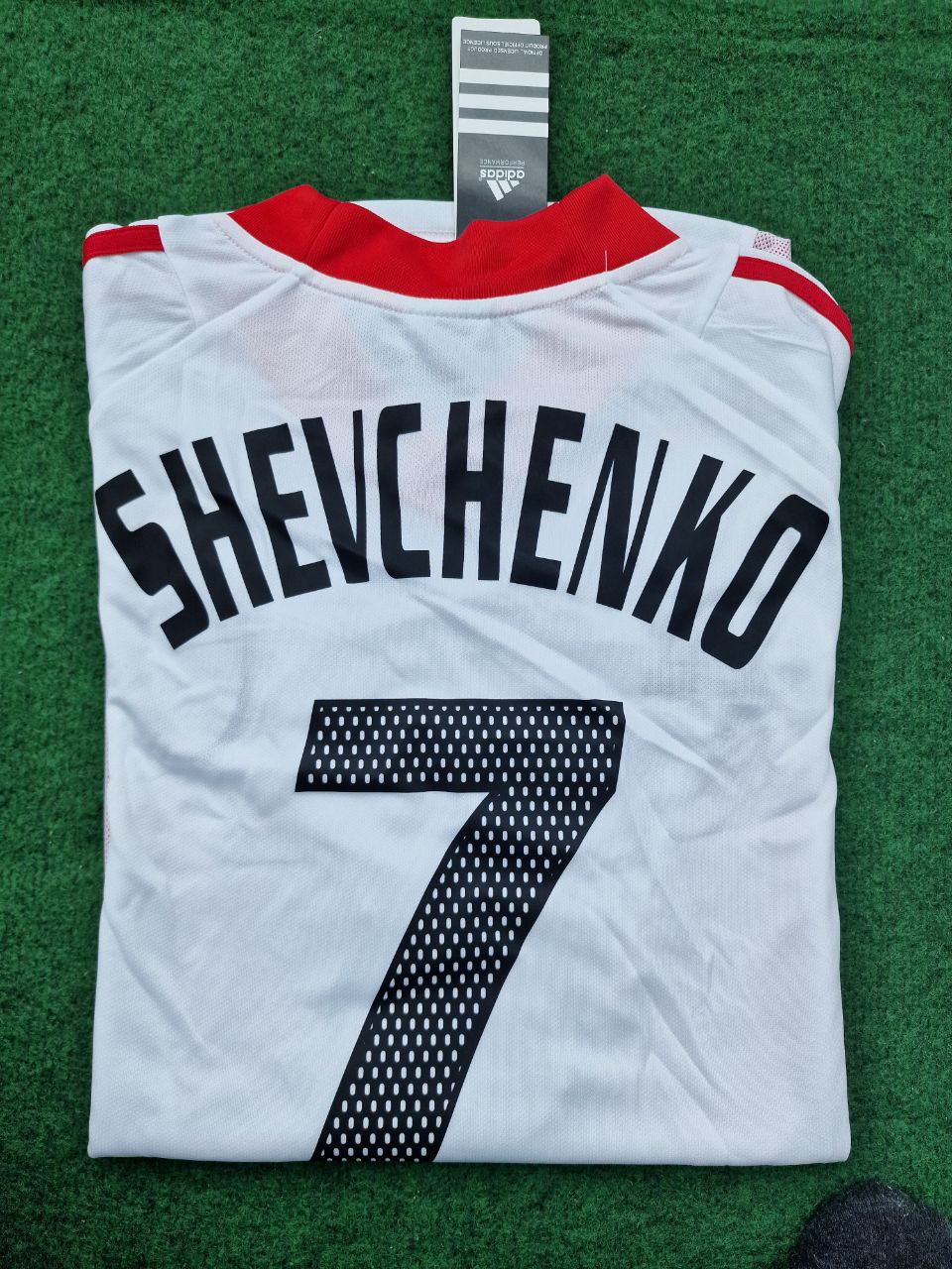 Andriy Shevchenko AC Milan 2003 Champions League Final Old Trafford White Retro Jersey – 5