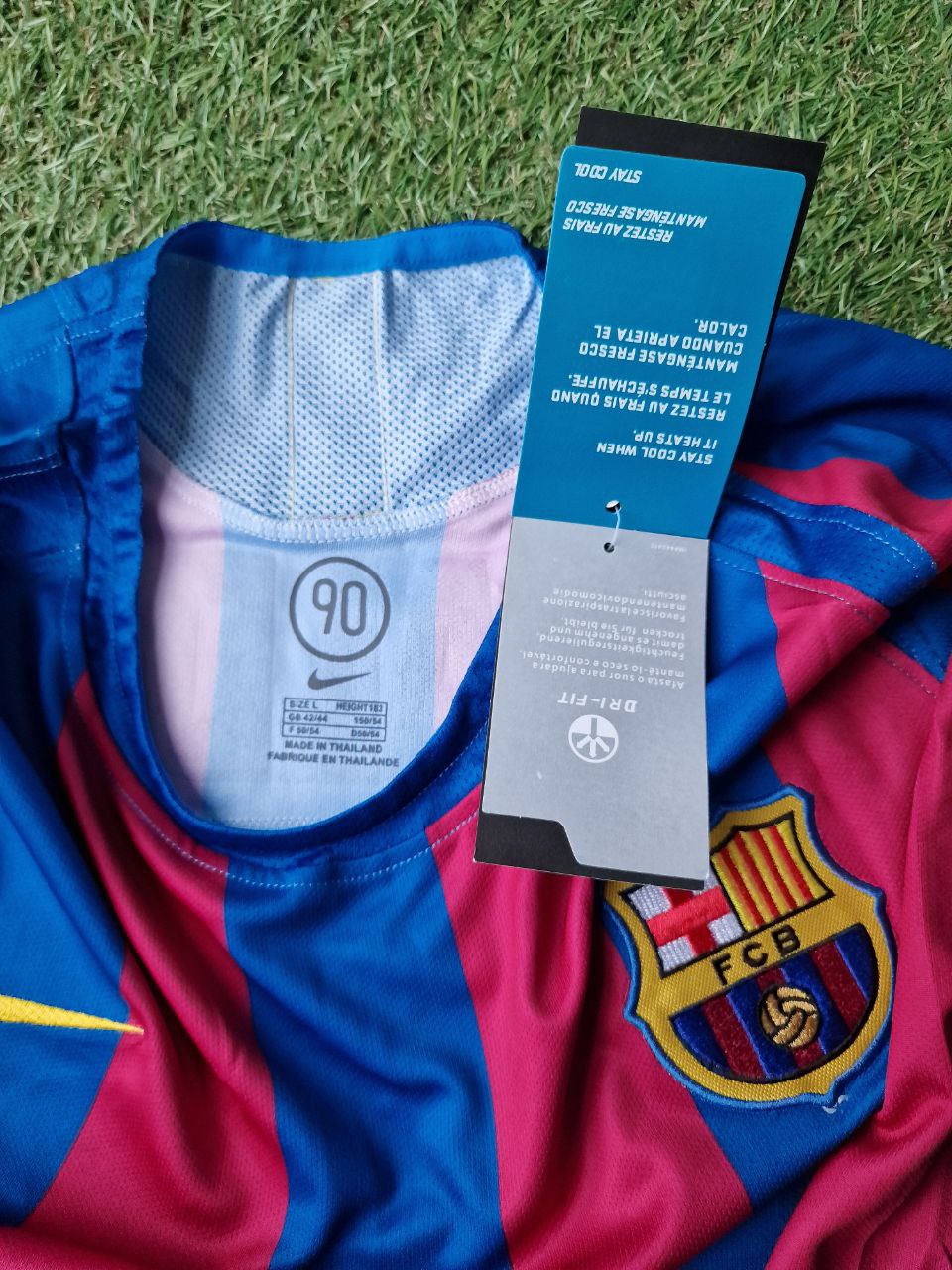 Ronaldinho Gaucho Barcelona 2006 Final Retro Long Sleeve Football Jersey – 6