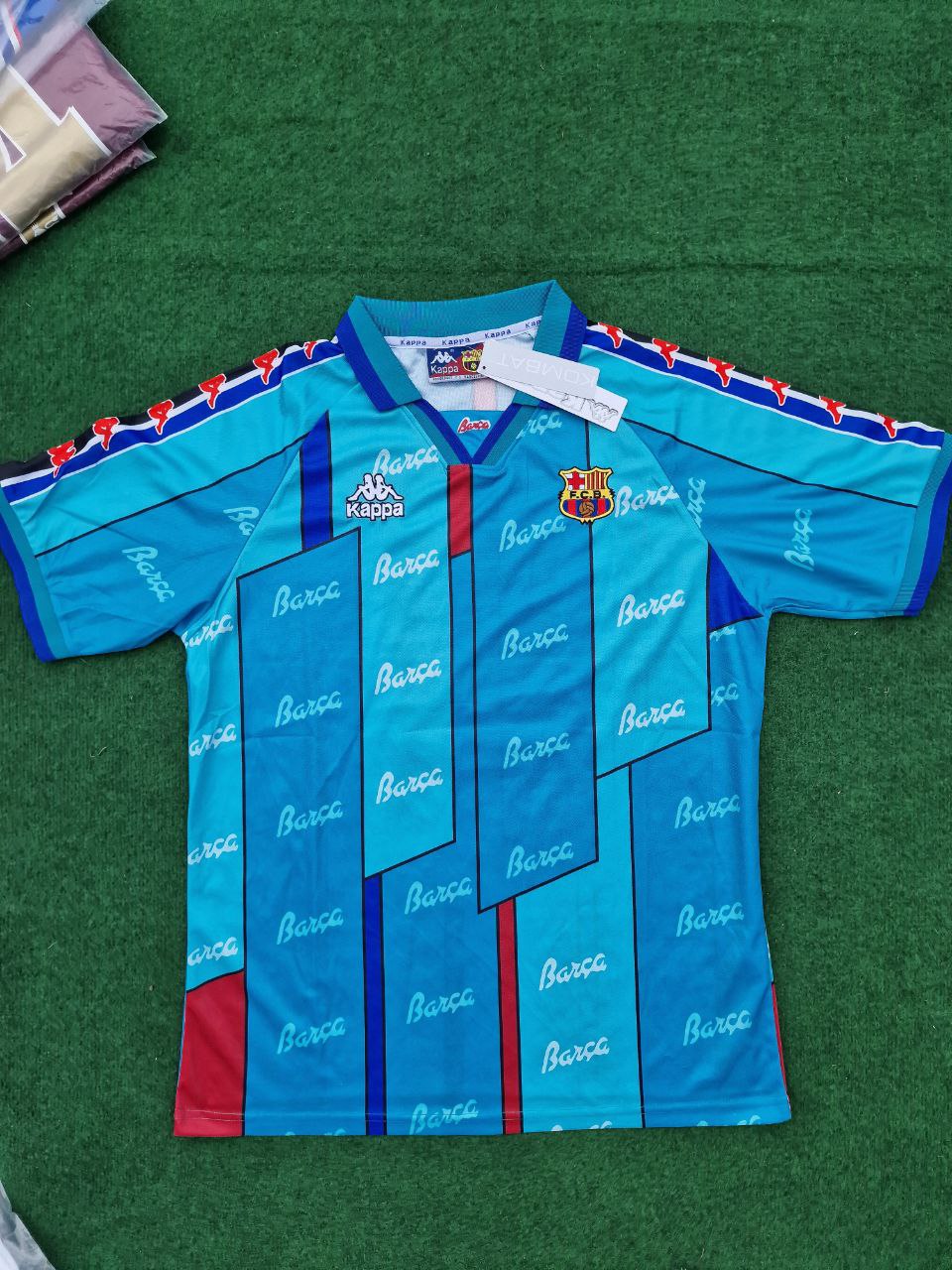 1996 Pep Guardiola Barcelona 1997 Retro Football Jersey – Front View