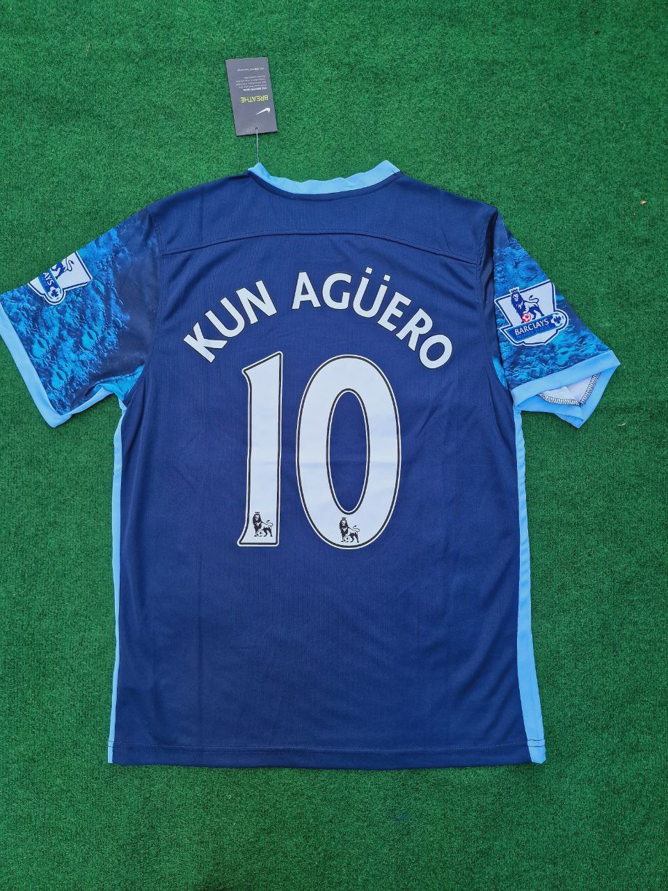 Sergio Kun Aguero 10- Manchester City 2016 2017 Season Retro Jersey – 6
