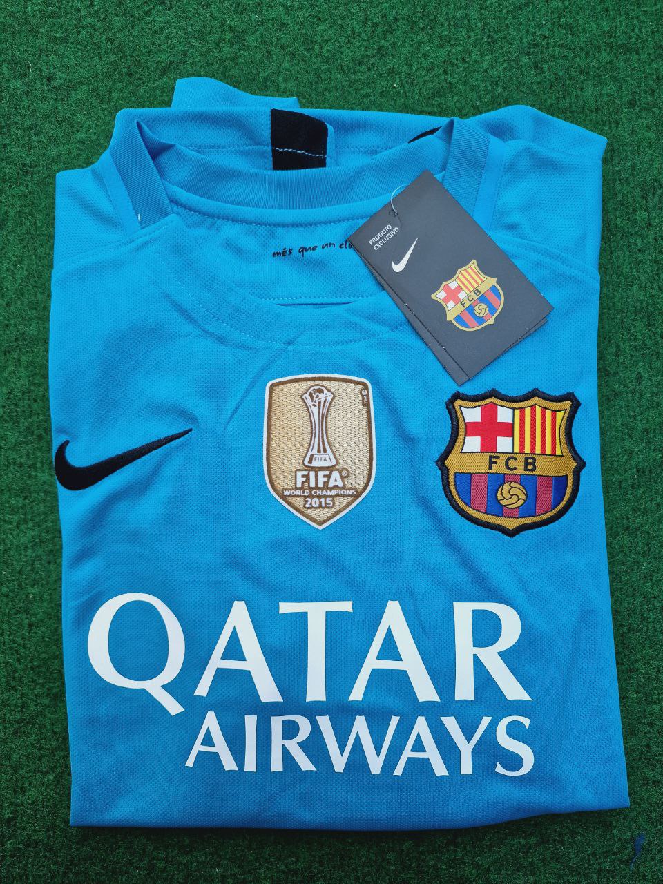 Lionel Messi Barcelona 2015-2016 Champions League Retro Jersey – 6