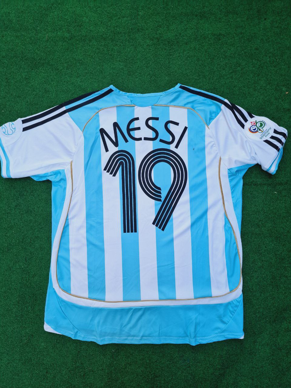 Lionel Messi Argentina 2006 World Cup Retro Soccer Jersey – Detailed View