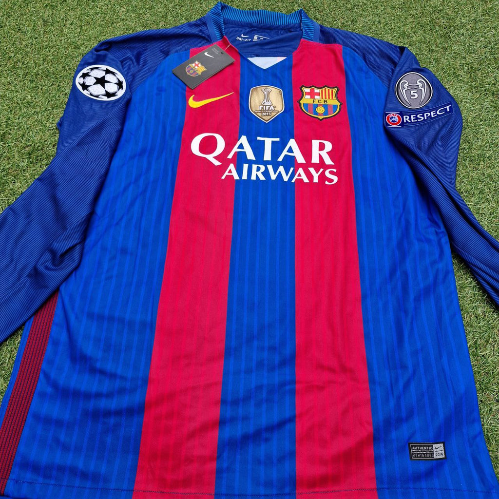 Ivan Rakitić Barcelona 2016 Home Football Jersey – Detailed View