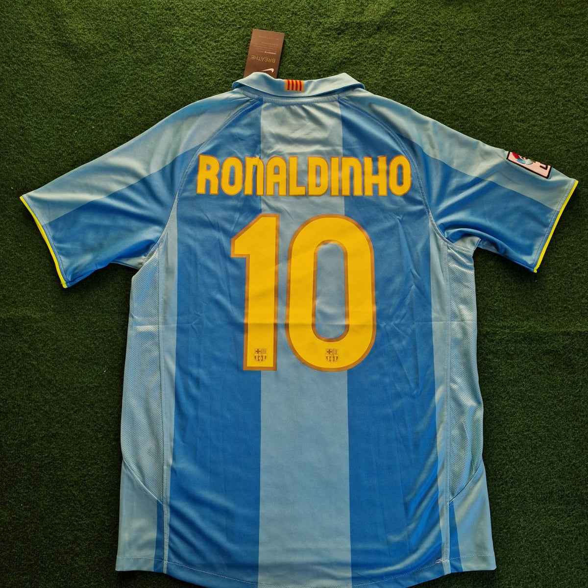 Ronaldinho Gaucho Barcelona 2008 Away Blue Retro Jersey Kit – 8
