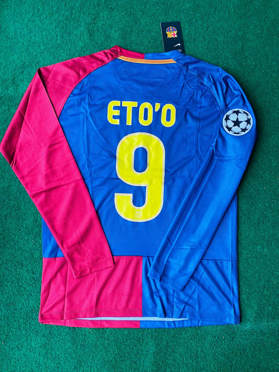 Samuel Eto'o Barcelona 2009 Champions League Final Retro Jersey – Back View