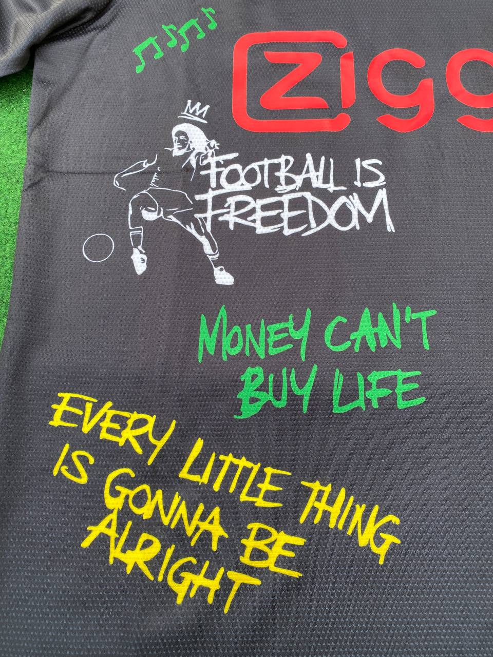 Bob Marley Special Edition Football Jersey T-shirt – Detailed View