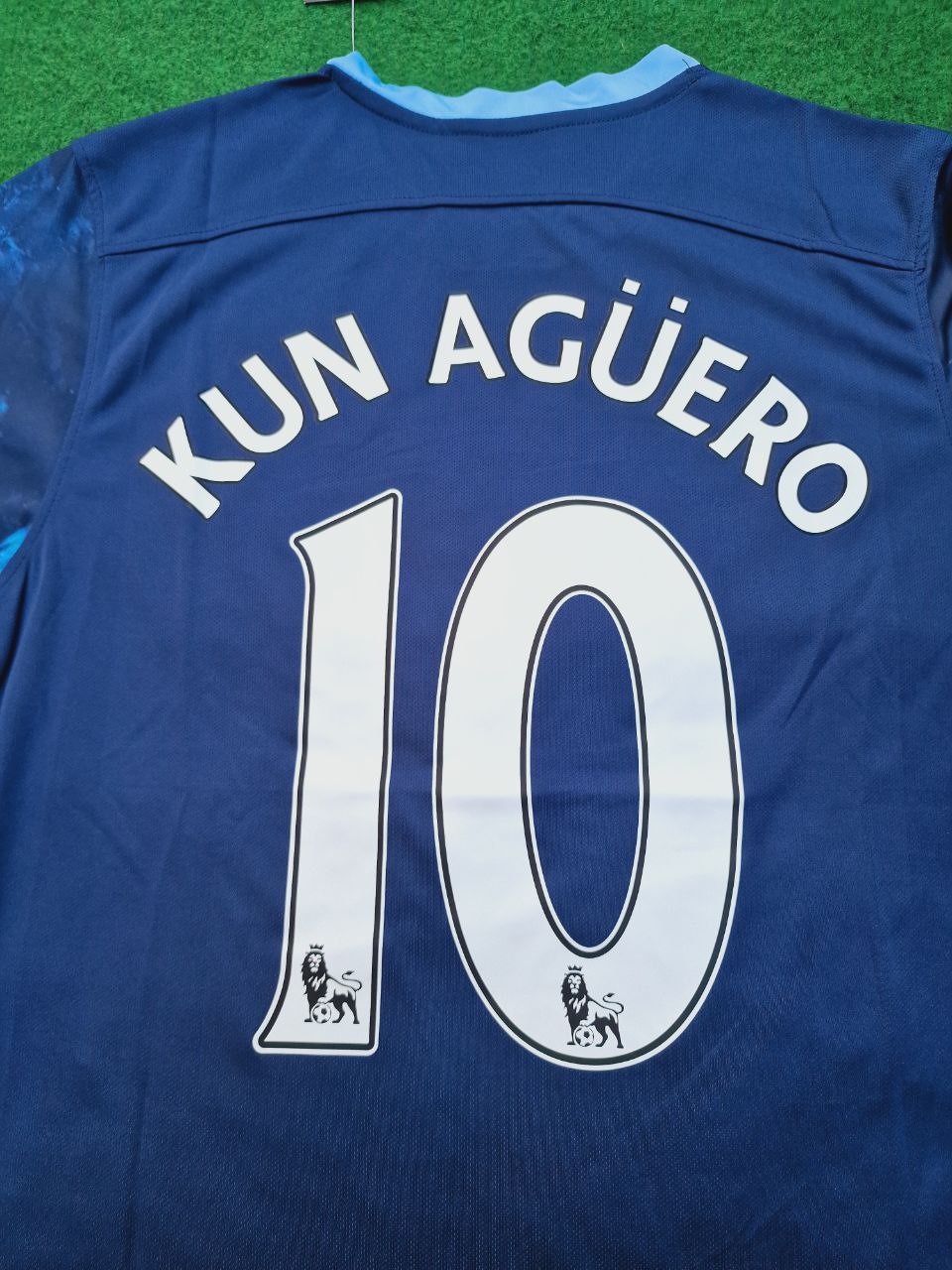 Sergio Kun Aguero 10- Manchester City 2016 2017 Season Retro Jersey – Detailed View