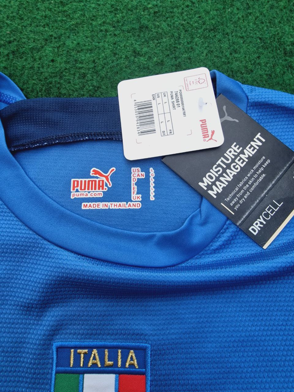 2006 Italy World Cup Final Retro Football Jersey – Fabio Cannavaro – Detailed View