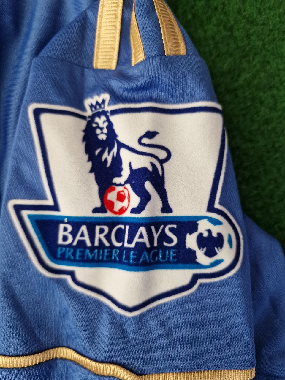 2012/13 Eden Hazard Chelsea Premier League Patch Blue Retro Football Jersey – 5