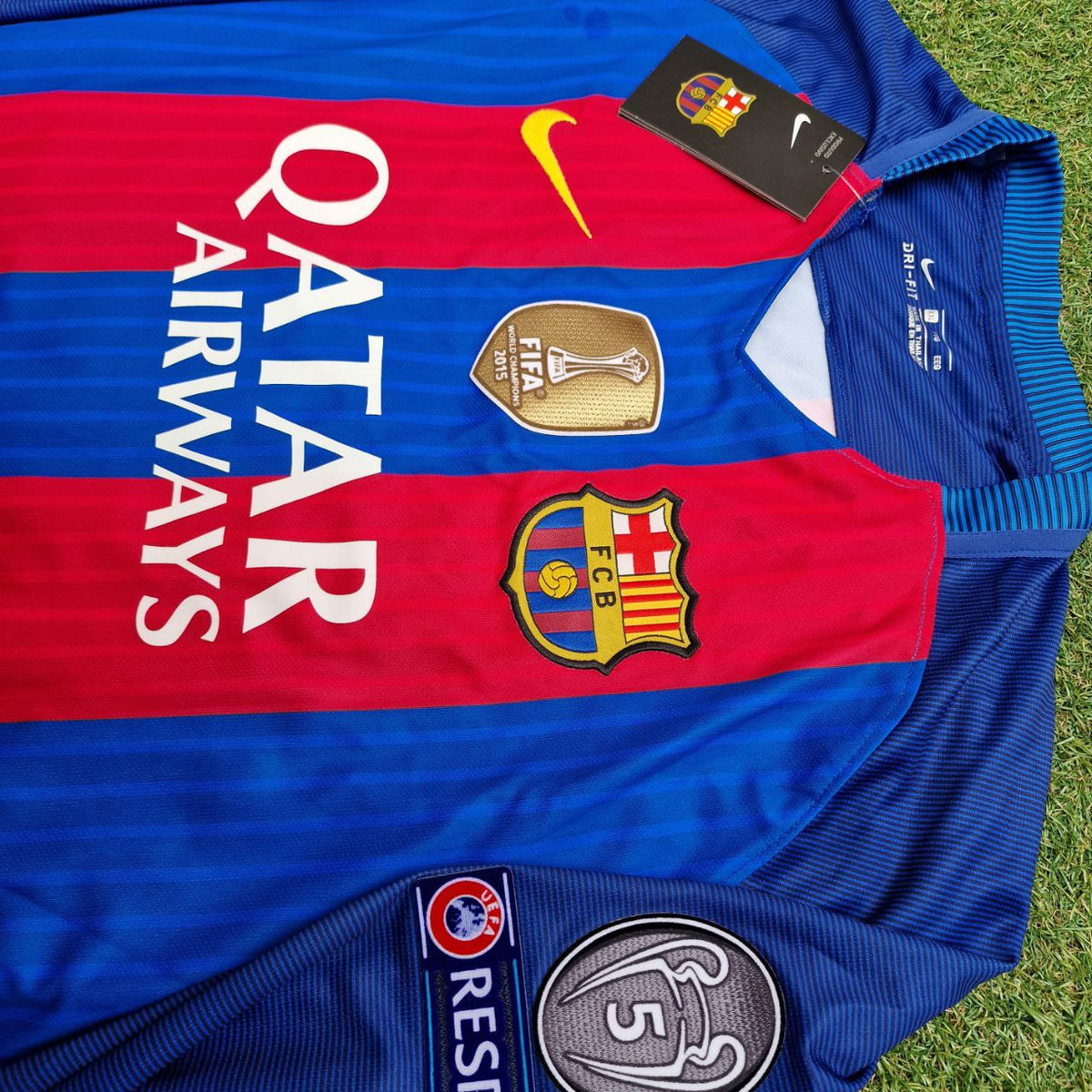 Luis Suárez Barcelona 2016 World Champions Patch Long Sleeve Football Jersey – 5