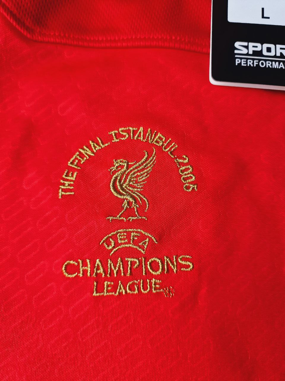 Xabi Alonso 14 – Liverpool 2005 Champions League Final Red Retro Jersey – 5