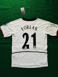 Diego Forlan Manchester United 2002 2004 Retro Jersey – Back View