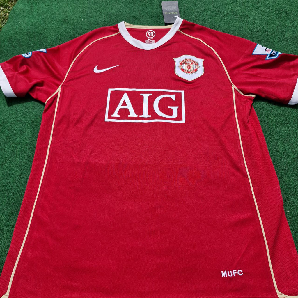 Nemanja Vidic Manchester United 2006/07 Red Kit Jersey – 7