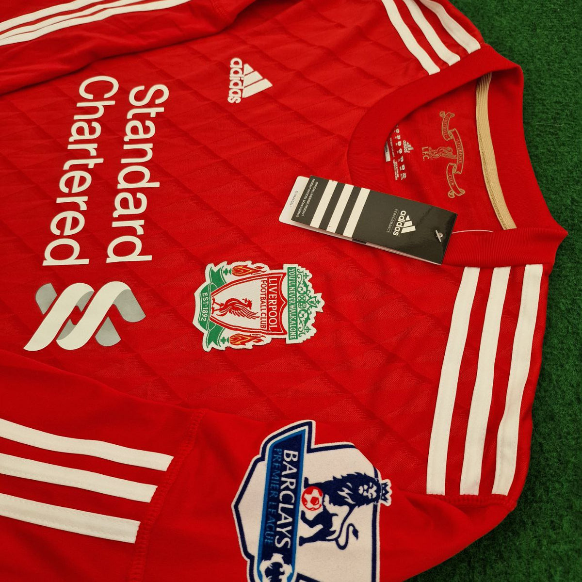 Mohamed Salah Liverpool Long Sleeves Red Retro Football Jersey – Detailed View