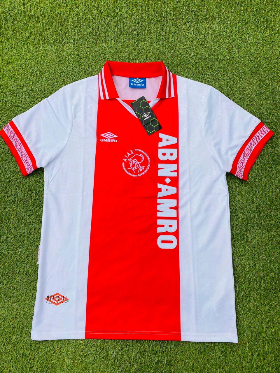 Ajax Retro Golden Printing Football Jersey – Frank de Boer – Front View