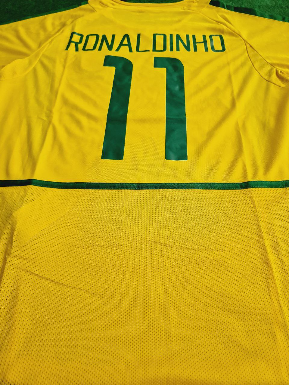 Ronaldinho Brazil 2002 World Cup Retro Football Jersey – 6