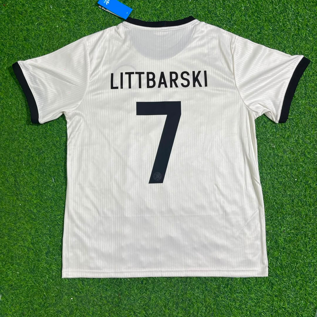 Germany 125 Year Special White Football Jersey – Pierre Littbarski – Back View