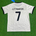 Germany 125 Year Special White Football Jersey – Pierre Littbarski – Back View