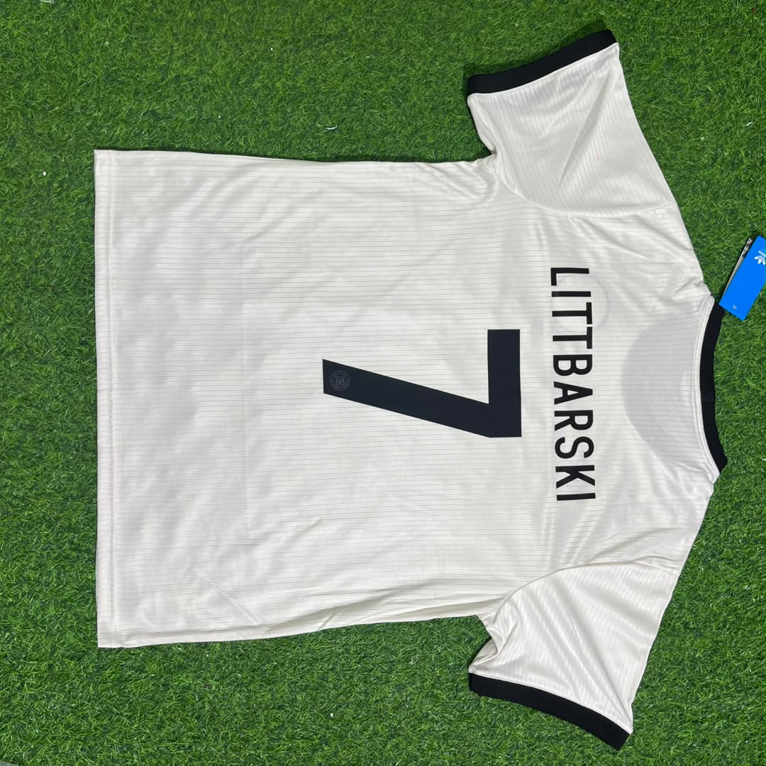 Germany 125 Year Special White Football Jersey – Pierre Littbarski – Back View