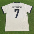 Pierre Littbarski Germany 125 Year Special White Football Jersey – Back View