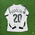 Germany 2006 World Cup Long Sleeve White Football Jersey – Lukas Podolski – Back View
