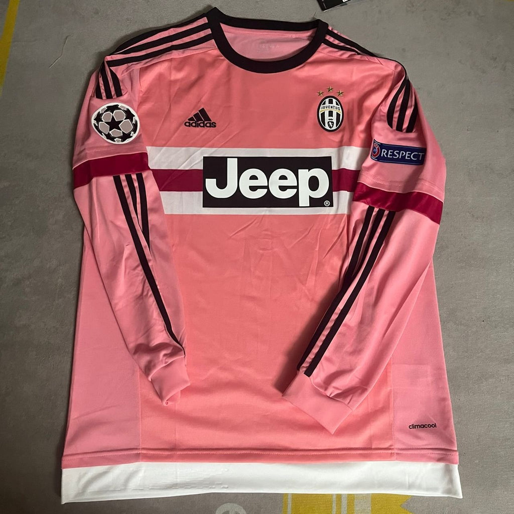 Leonardo Bonucci #19 Juventus Retro 2015-2016 Pink Jersey – 4