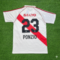 Leonardo Ponzio River Plate Retro Home Football Jersey – Back View