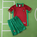 1998 Portugal Season Home Kids Retro Football Jersey – Back View