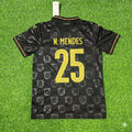 Portugal 2025/26 New Season Black Football Jersey – Nuno Mendes – Back View