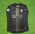 2012 Portugal EURO Away Black Long Sleeve Retro Football Jersey – Back View