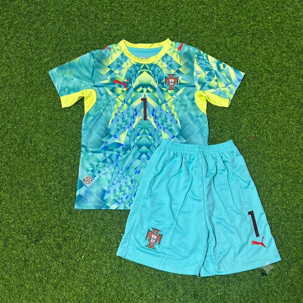 Portugal Goalkeeper Football Jersey Diogo Costa – Front View