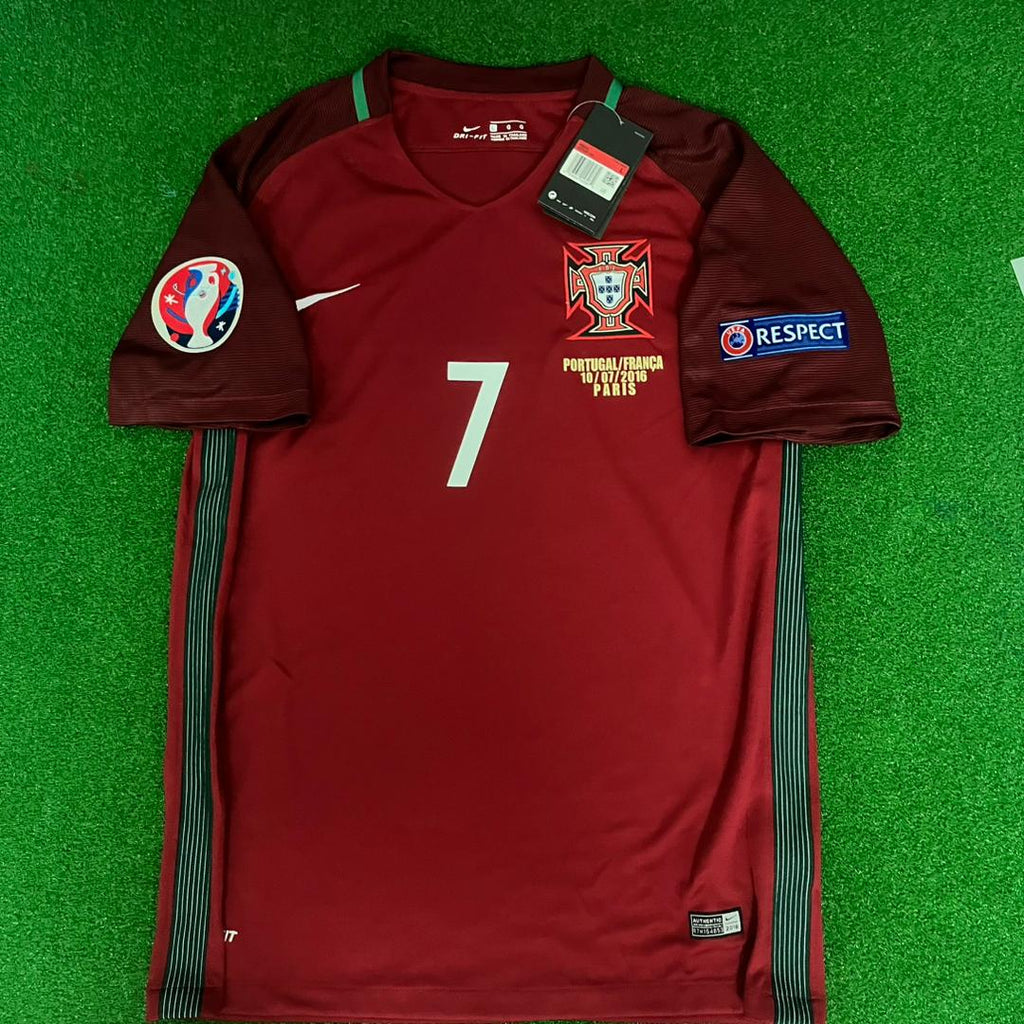 Cristiano Ronaldo Portugal EURO 2016 Final Retro Jersey – Front View