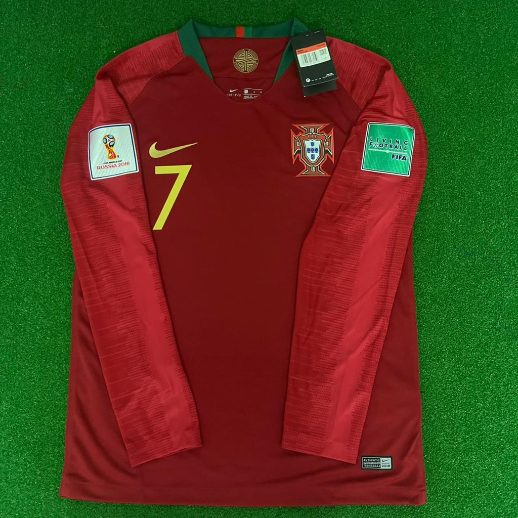 Cristiano Ronaldo Portugal 2018 World Cup Retro Jersey – 4
