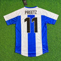 Michael Preetz Hertha Berlin 1999/00 Retro Football Jersey Kit – Back View