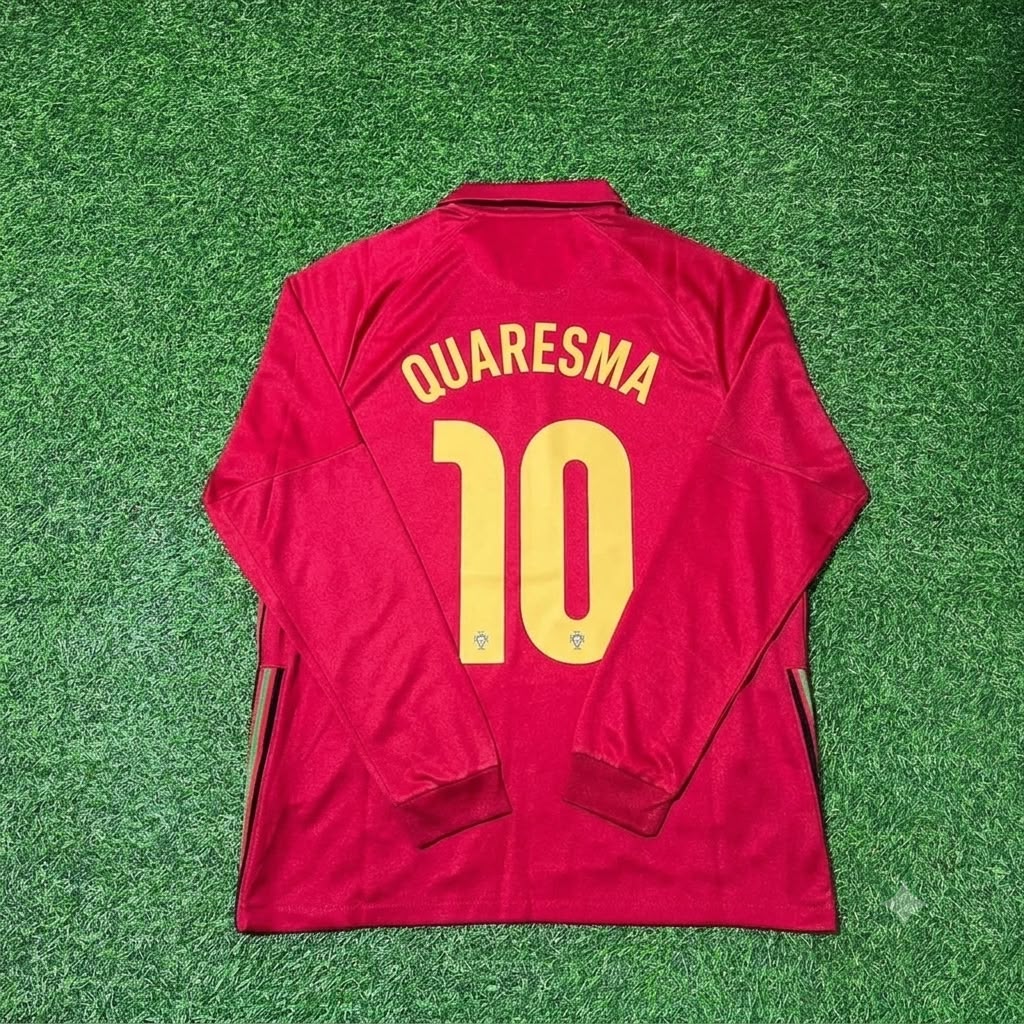 Ricardo Quaresma Portugal Commemorative Long Sleeve Football Jersey Collection – Back View