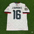 Julian Quiñones Mexico 2026 World Cup Home White Football Jersey – Back View