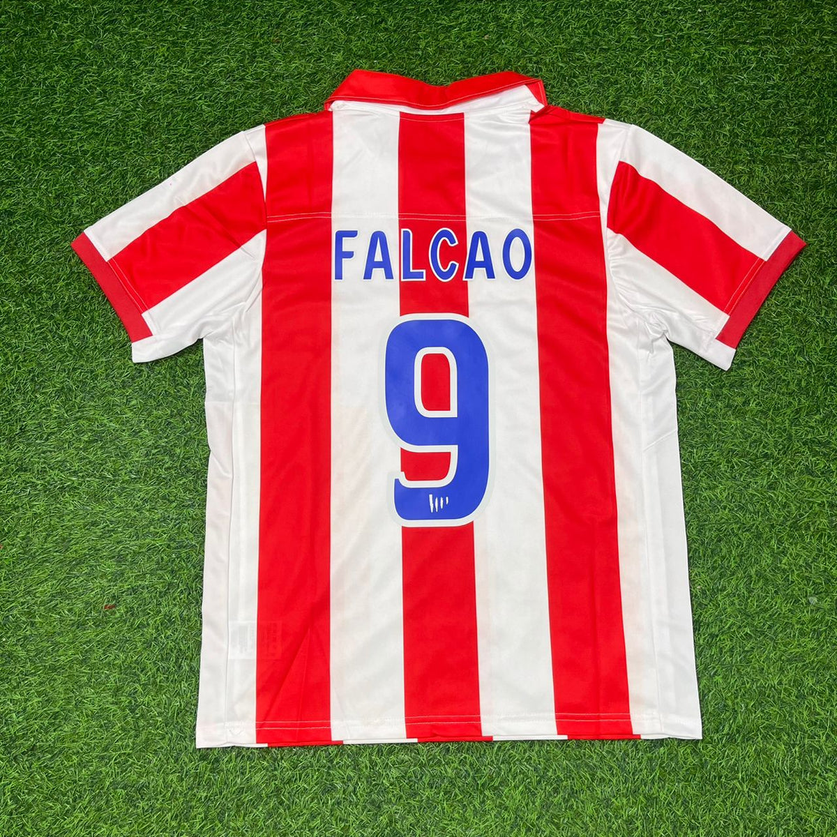 Radamel Falcao Atlético de Madrid Retro Football Jersey – Back View