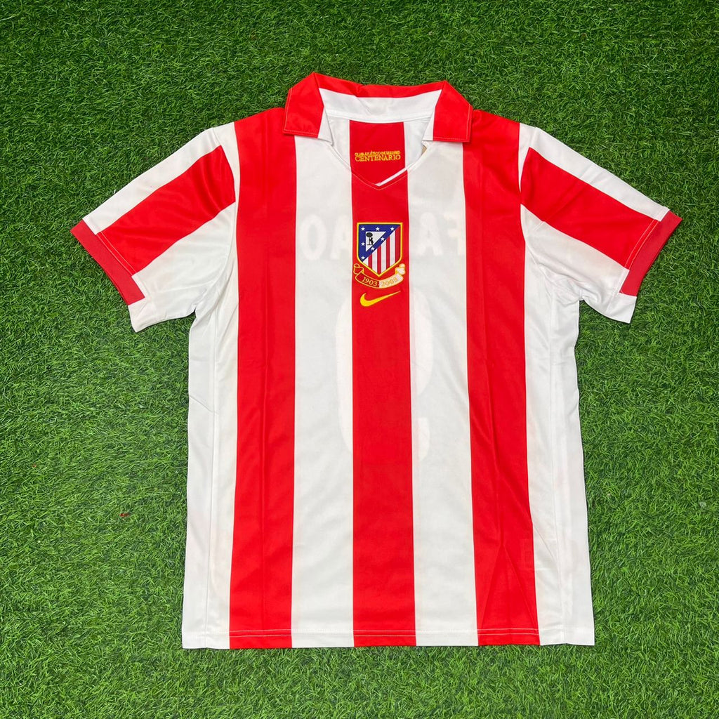 Radamel Falcao Atlético de Madrid Retro Football Jersey – Front View