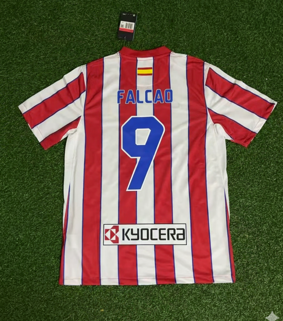 2011 Radamel Falcao Atletico Madrid Retro Football Jersey Collection – Back View
