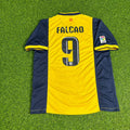 Radamel Falcao Atlético Madrid 2013-2014 Away Yellow Football Jersey – Back View