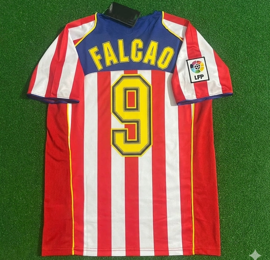 Atletico Madrid SpiderMan Retro Football Jersey – Radamel Falcao #9 – Back View