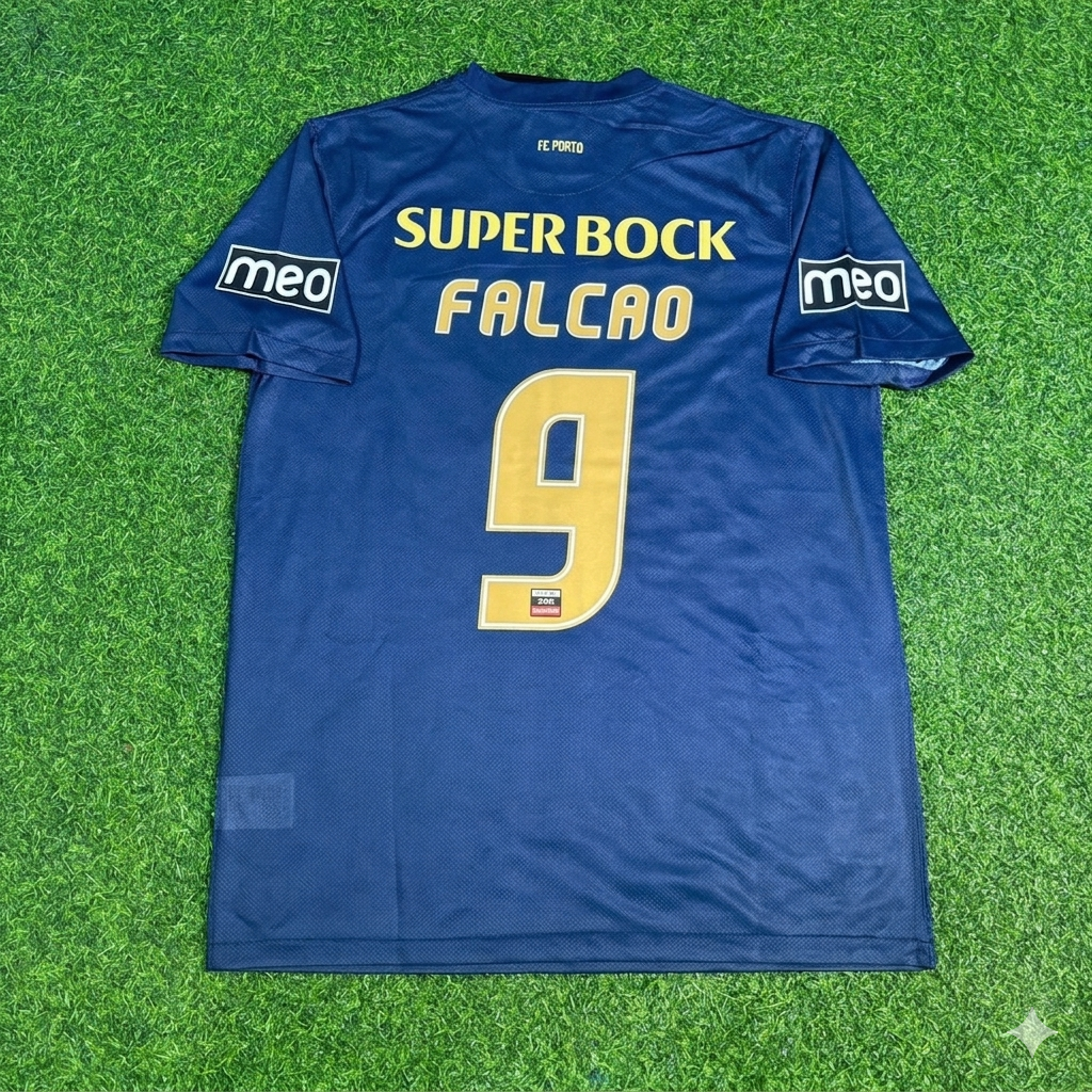 Porto Home Retro Football Jersey – Radamel Falcao #9 FC – Back View