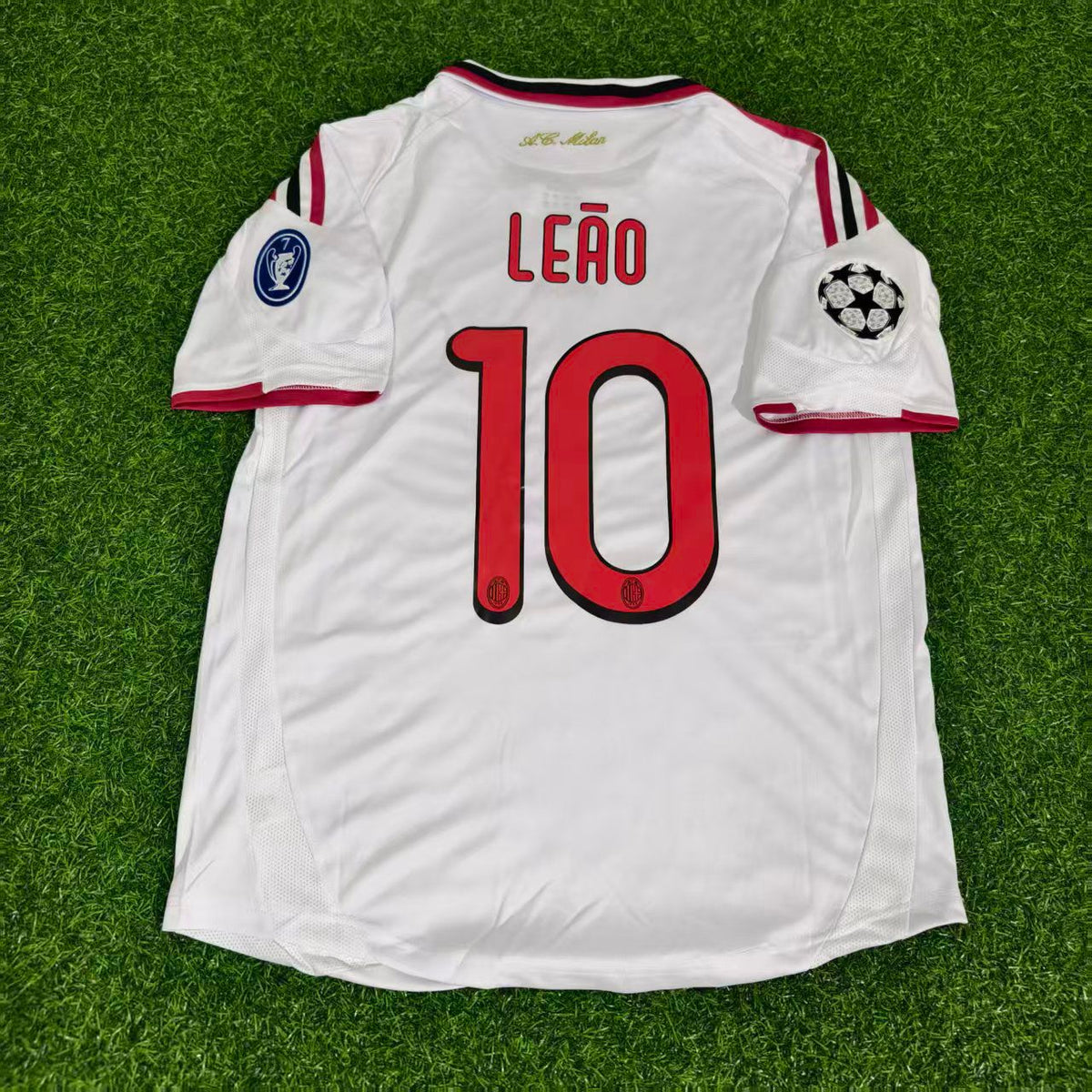 Rafael Leao Milan Retro Season White Retro Football Jersey – Back View