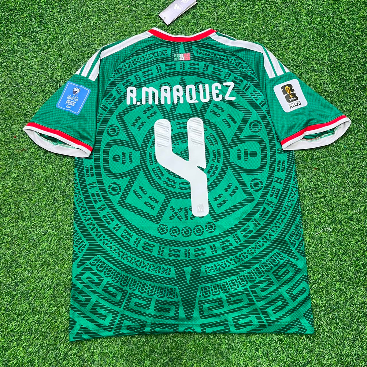 Mexico Rafael Márquez Retro Football Jersey – Back View