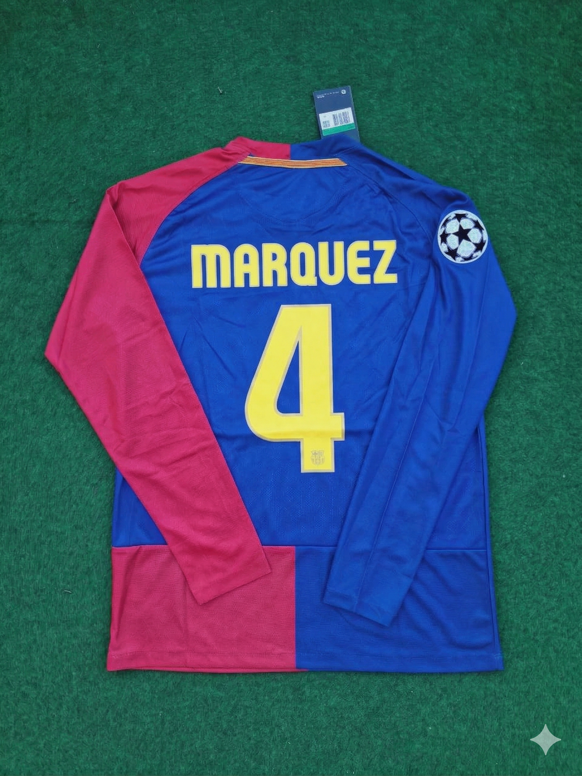 Barcelona 2009 Champions League Final Retro Jersey – Rafael Marquez – Back View
