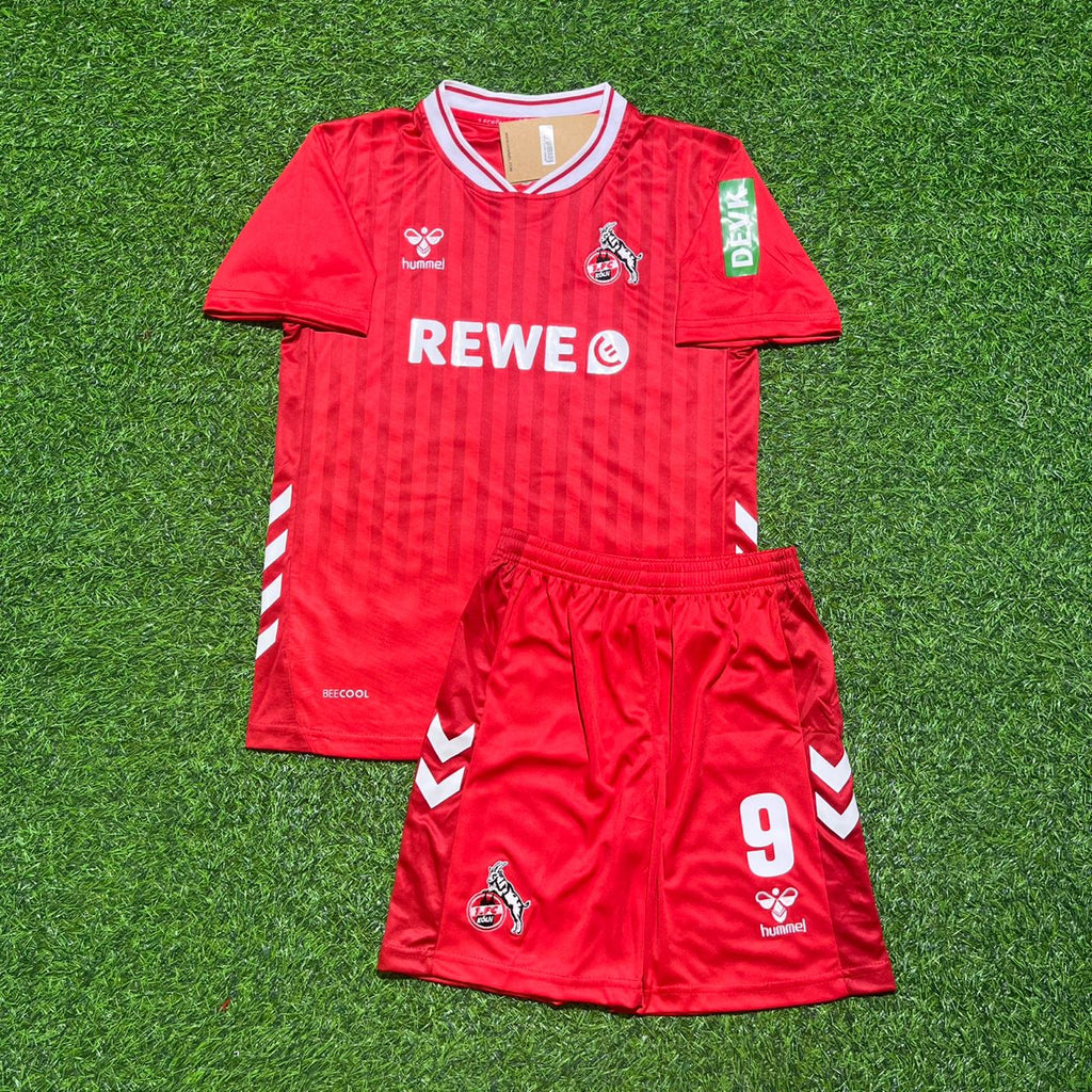 Ragnar Ache #9 1. FC Köln Home 2025-2026 Saison-Jersey – Front View