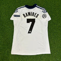 Ramires #7 Chelsea 2011 2012 Champions League White Yellow Retro Jersey – Back View