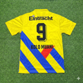 Randal Kolo Muani Eintracht Frankfurt Retro Yellow Football Jersey – Back View