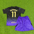 Raphinha #11 Barcelona 2027 New Season Away Kids Jersey – Back View